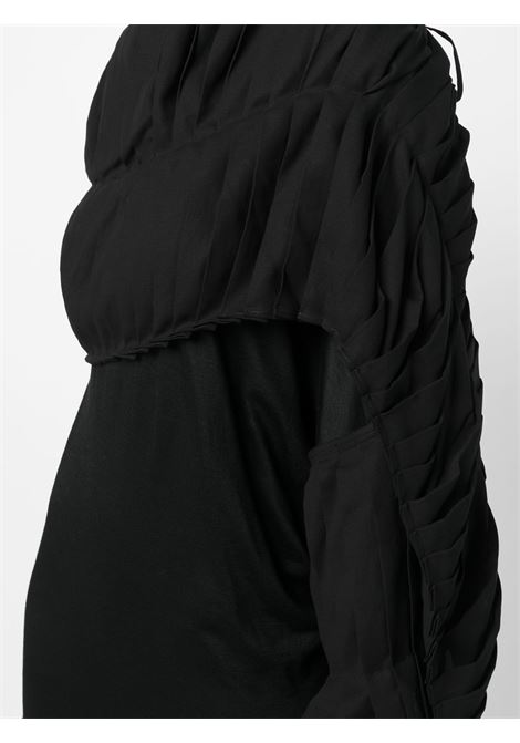 abito manica lunga  con tessuto plissé YOHJI YAMAMOTO | Abito | FGD178011